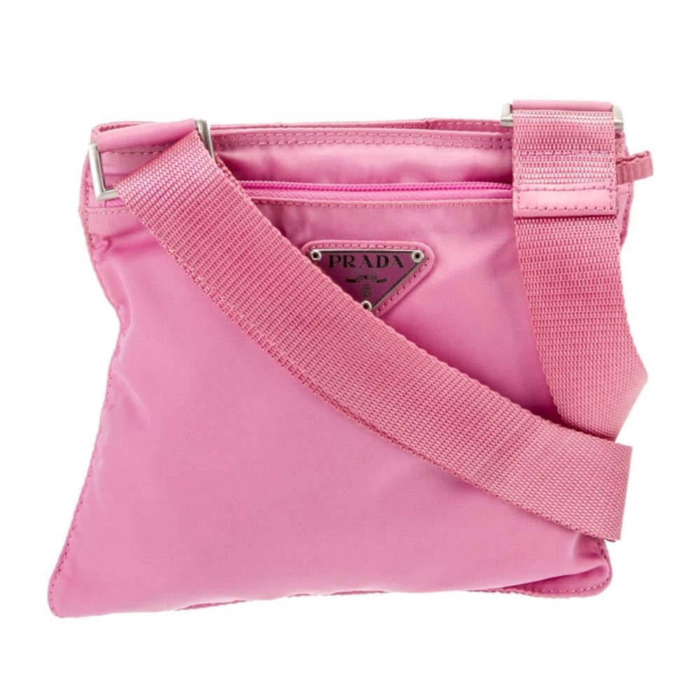 Prada Pink Nylon Crossbody Bag